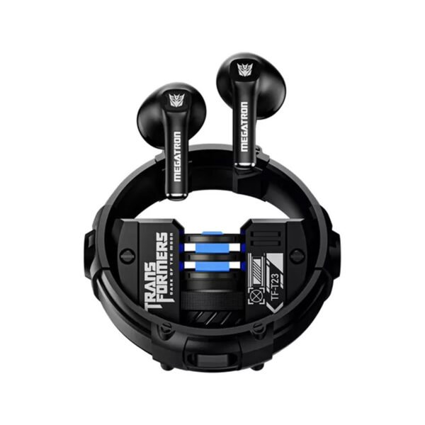 AUDIFONOS TRANSFORMERS INALAMBRICOS IN-EAR, BLUETOOTH, MICROFONO, 280MAH, ALCANCE 10M, CON LUZ LED. BLACK