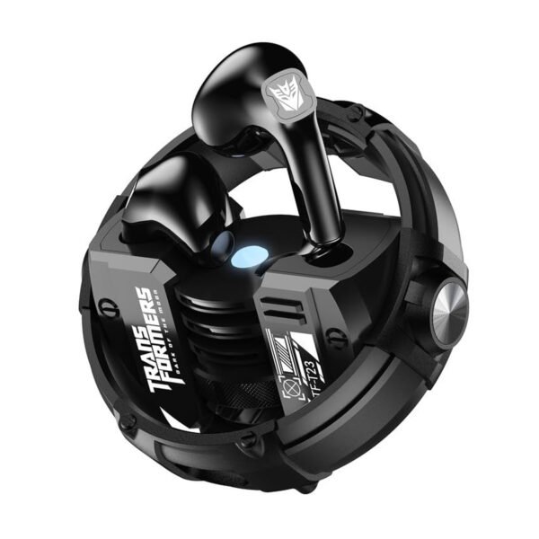 AUDIFONOS TRANSFORMERS INALAMBRICOS IN-EAR, BLUETOOTH, MICROFONO, 280MAH, ALCANCE 10M, CON LUZ LED. BLACK - Imagen 2