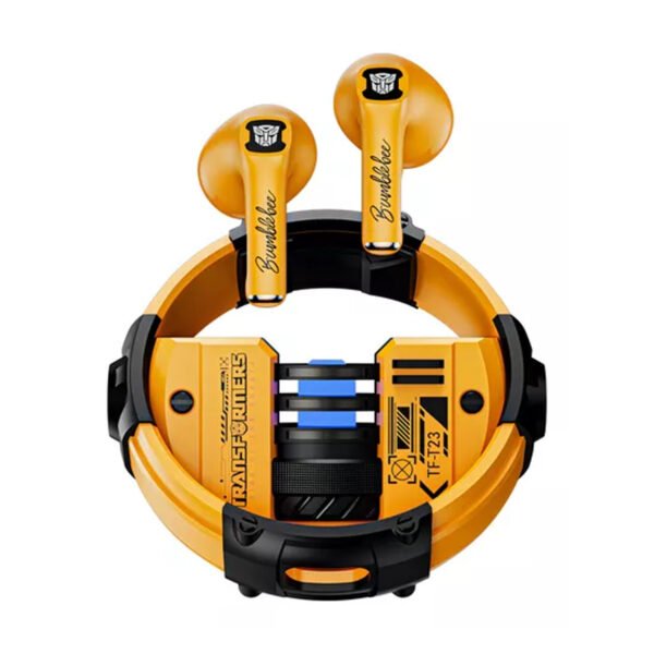 AUDIFONOS TRANSFORMERS INALAMBRICOS IN-EAR, BLUETOOTH, MICROFONO, 280MAH, ALCANCE 10M, CON LUZ LED. YELLOW