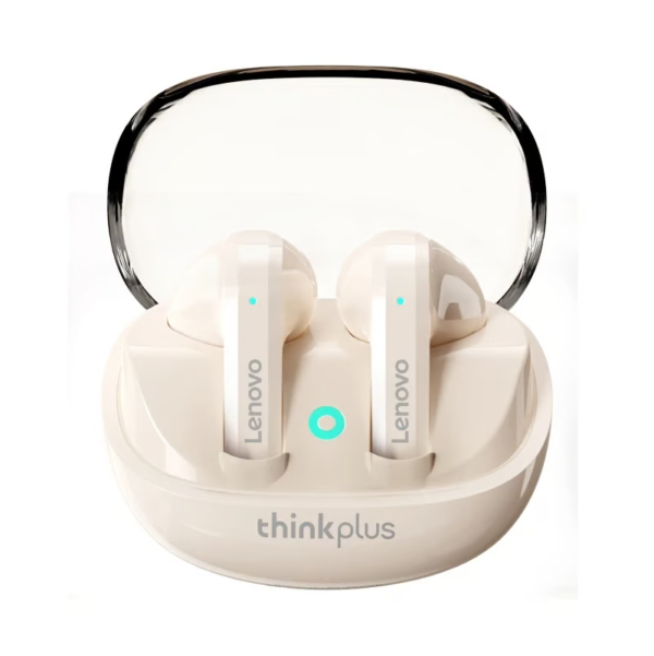 AUDIFONOS BLUETOOTH LENOVO X22, VERSION 5.3, BATERIA 300MAH, TIEMPO DE USO 3.5H, CARGA 1.5H. WHITE