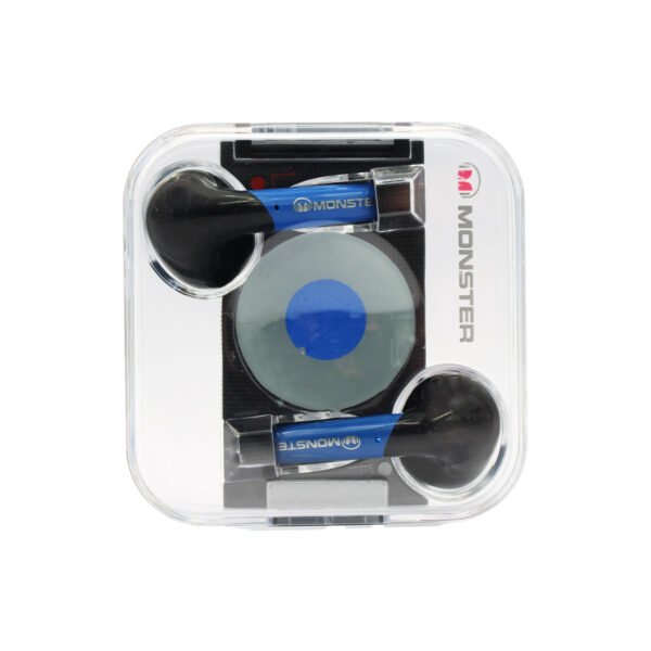 AUDIFONOS MONSTER, BLUETOOTH 5.2, MANOS LIBRES, 20H, RESISTENTES A SALPICADURAS, ESTUCHE DE CARGA. BLUE