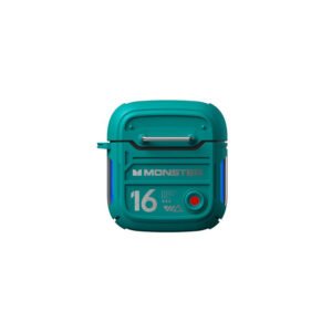 AUDIFONOS MONSTER BT 5.3, 10M DISTANCIA, 4H MUSICA, CARGA 1.5H, 300MAH ESTUCHE, 30MAH AURICULAR. GREEN