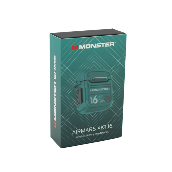 AUDIFONOS MONSTER BT 5.3, 10M DISTANCIA, 4H MUSICA, CARGA 1.5H, 300MAH ESTUCHE, 30MAH AURICULAR. GREEN - Imagen 4