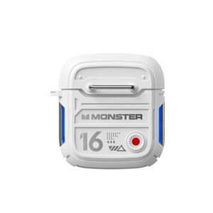 AUDIFONOS MONSTER BT 5.3, 10M DISTANCIA, 4H MUSICA, CARGA 1.5H, 300MAH ESTUCHE, 30MAH AURICULAR. WHITE