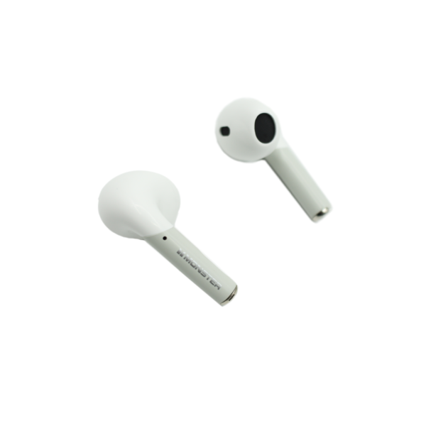 AUDIFONOS MONSTER BT 5.3, 10M DISTANCIA, 4H MUSICA, CARGA 1.5H, 300MAH ESTUCHE, 30MAH AURICULAR. WHITE - Imagen 2