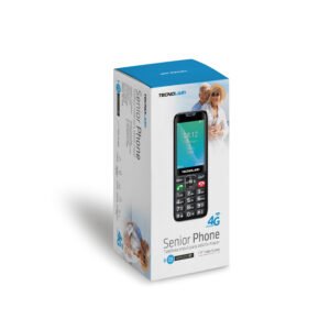 TELEFONO SENIOR 4G, PANTALLA 2.8", SIM DUAL, BOTON SOS, ENTRADA TIPO-C, CAMARA 0.3MP, BATERIA 1000MAH, MEMORIA 128 + 48MB. BLACK